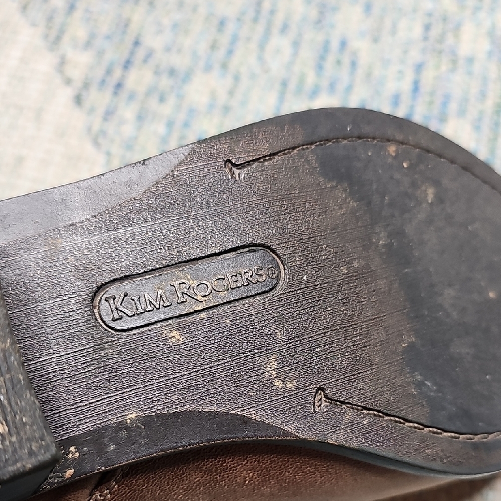 Kim Rogers Tan Ankle Booties with Strap Detail - Picture 2 of 12